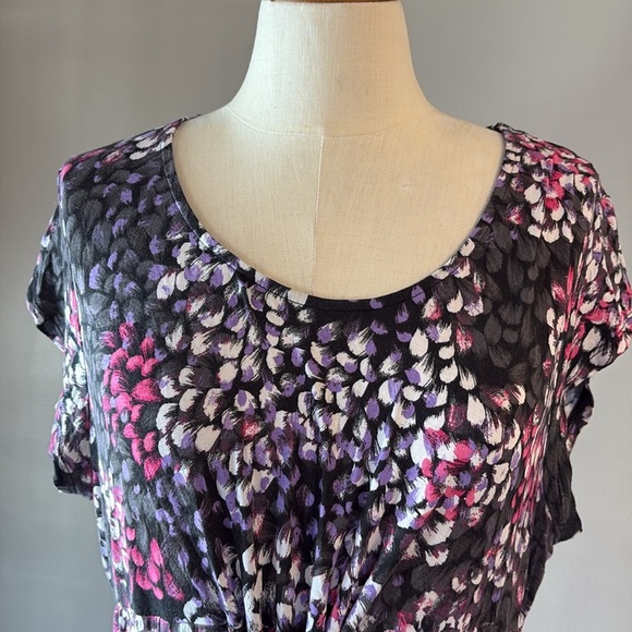 Carole HOCHMAN heavenly soft sleepwear long dress nightgown draw string size M - Picture 3 of 8